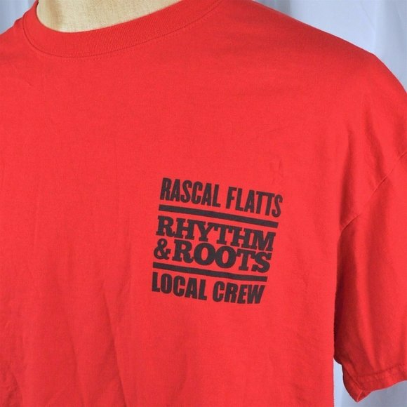 Rascal Flatts Rhythm Roots Local Crew Concert Tee - Picture 4 of 4